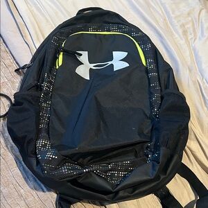 Under Armour Black and Yellow Backpack